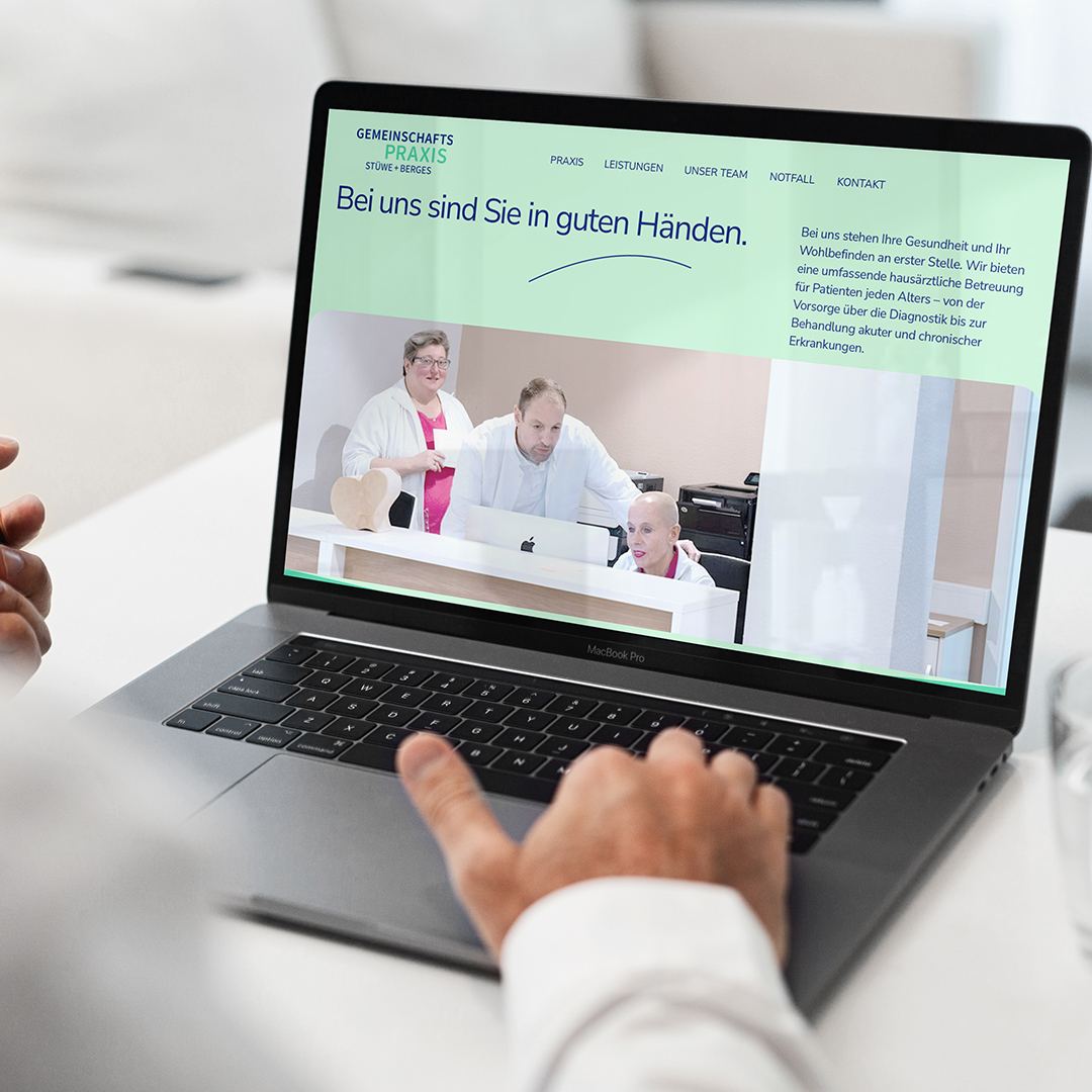 gemeinschaftspraxis stüwe + berges website